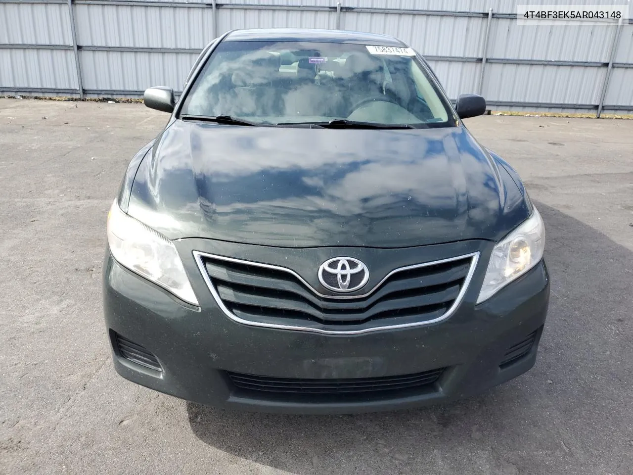 2010 Toyota Camry Base VIN: 4T4BF3EK5AR043148 Lot: 75837474