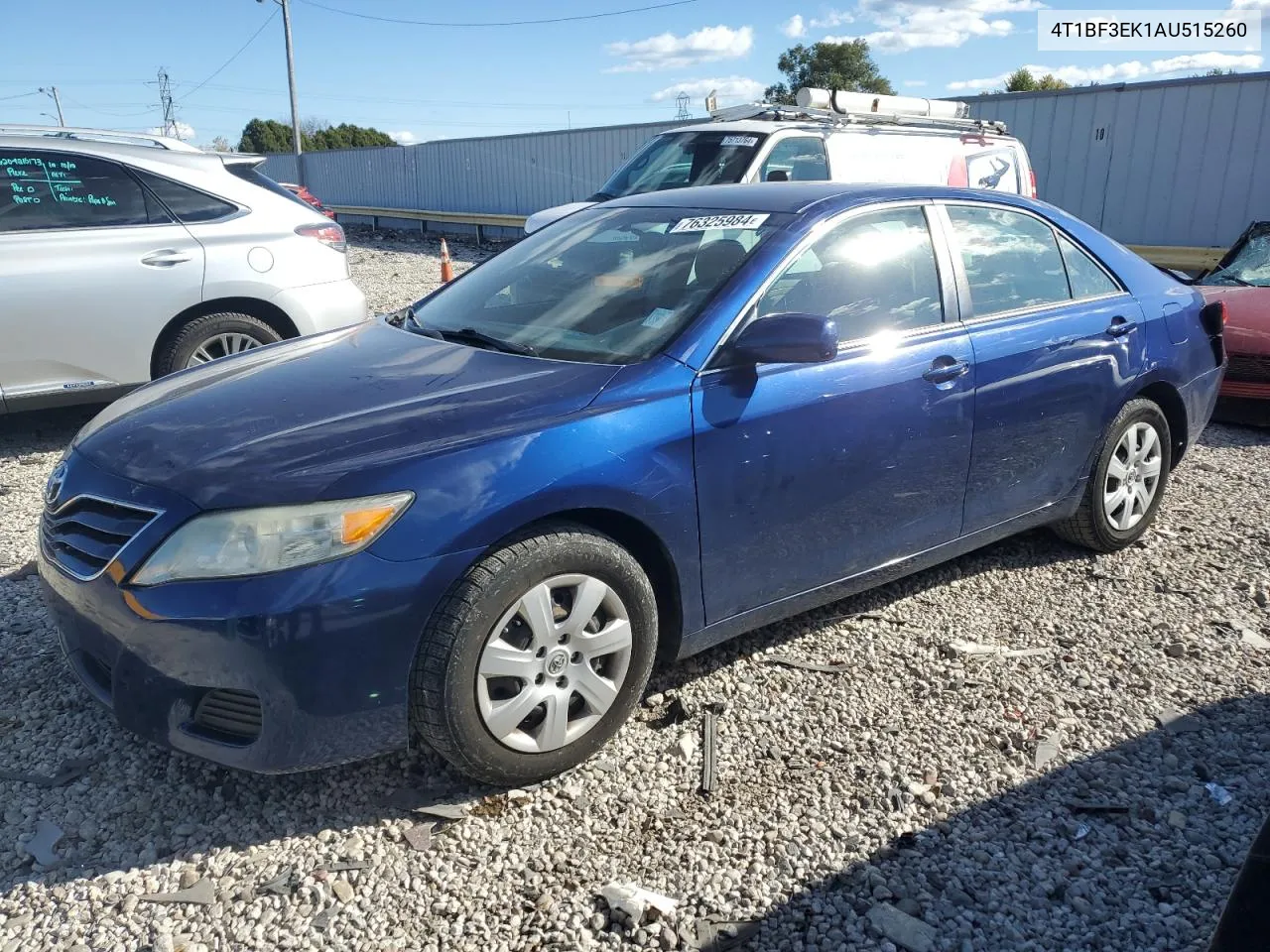 2010 Toyota Camry Base VIN: 4T1BF3EK1AU515260 Lot: 76325984