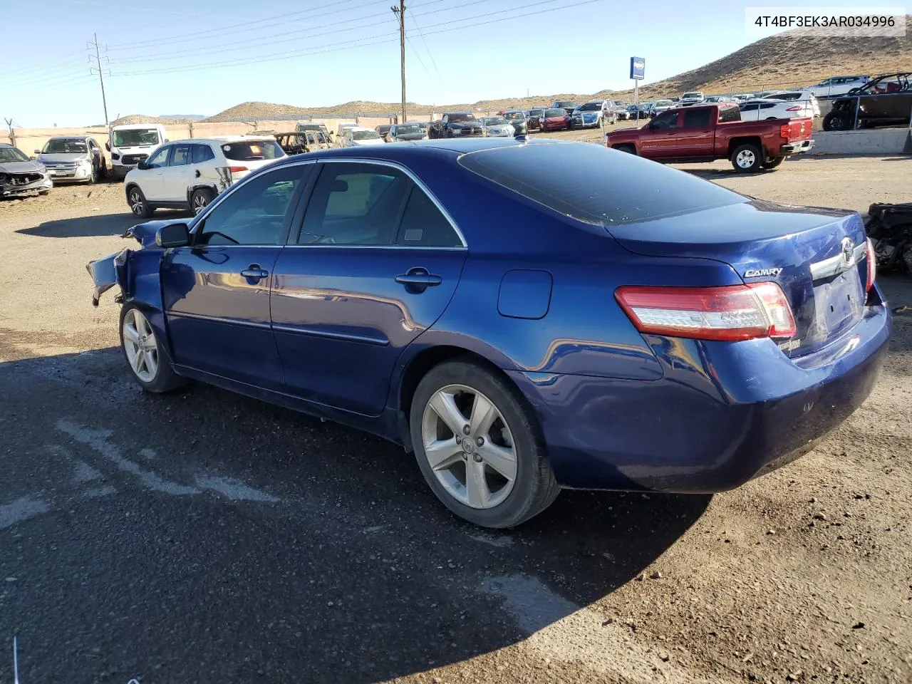 2010 Toyota Camry Base VIN: 4T4BF3EK3AR034996 Lot: 76543844