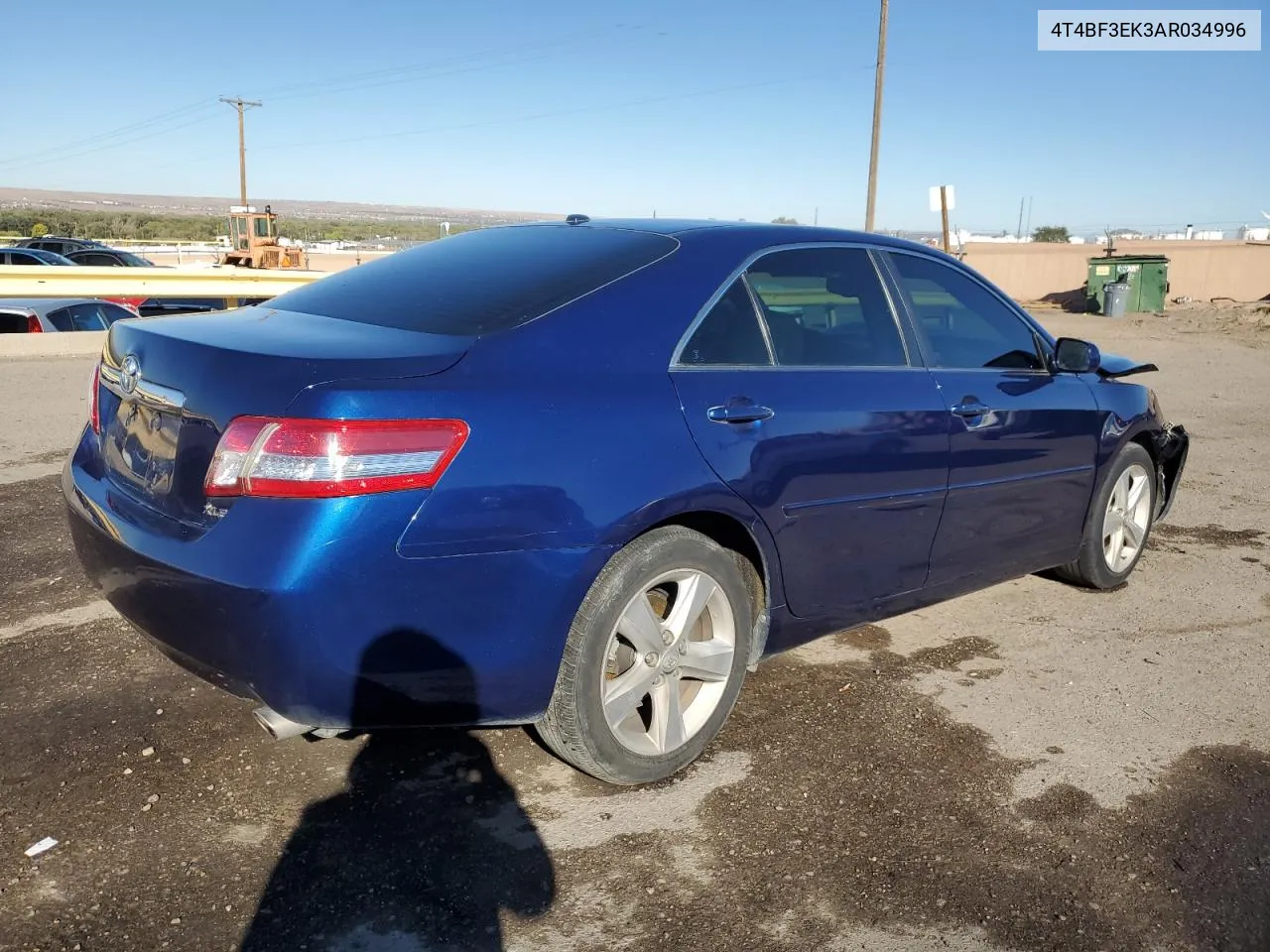 2010 Toyota Camry Base VIN: 4T4BF3EK3AR034996 Lot: 76543844