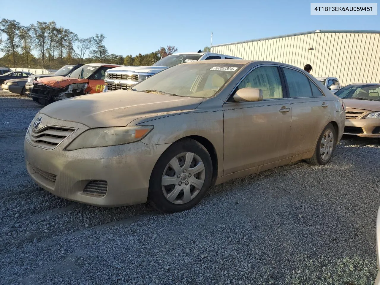 2010 Toyota Camry Base VIN: 4T1BF3EK6AU059451 Lot: 76820394