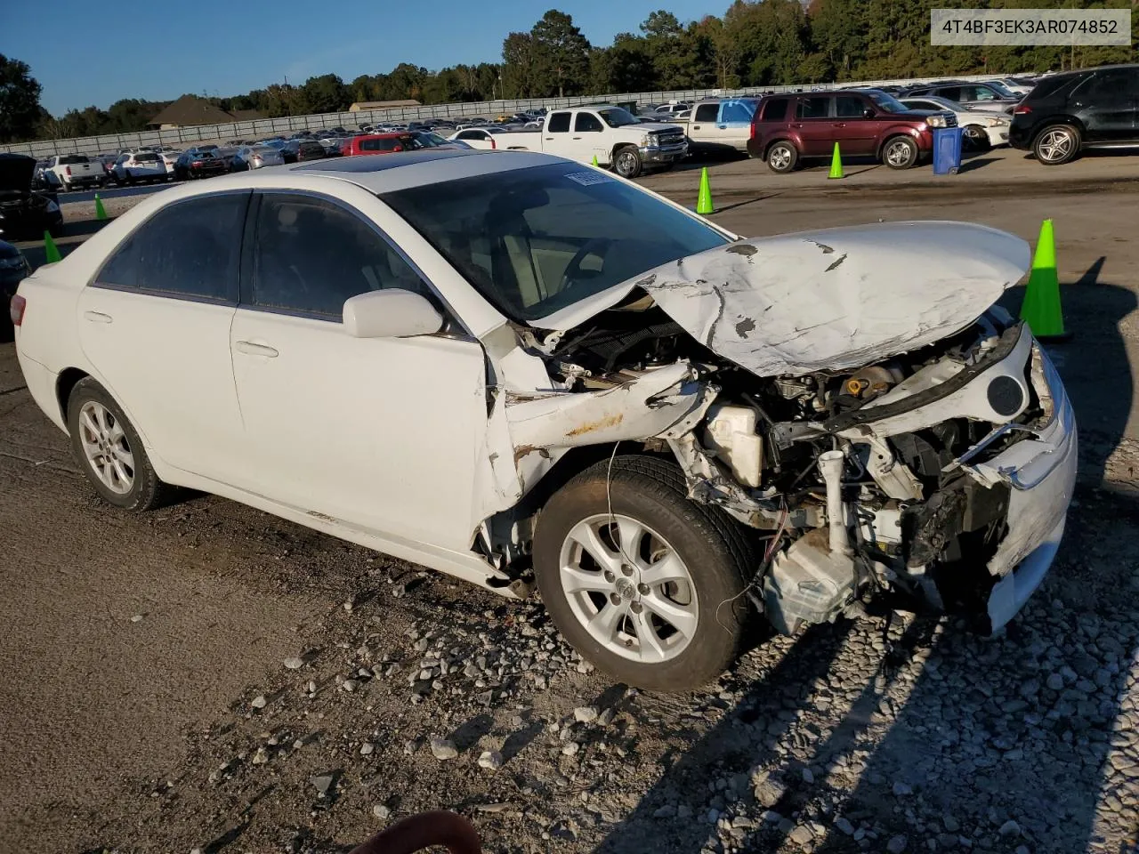 2010 Toyota Camry Base VIN: 4T4BF3EK3AR074852 Lot: 76989154