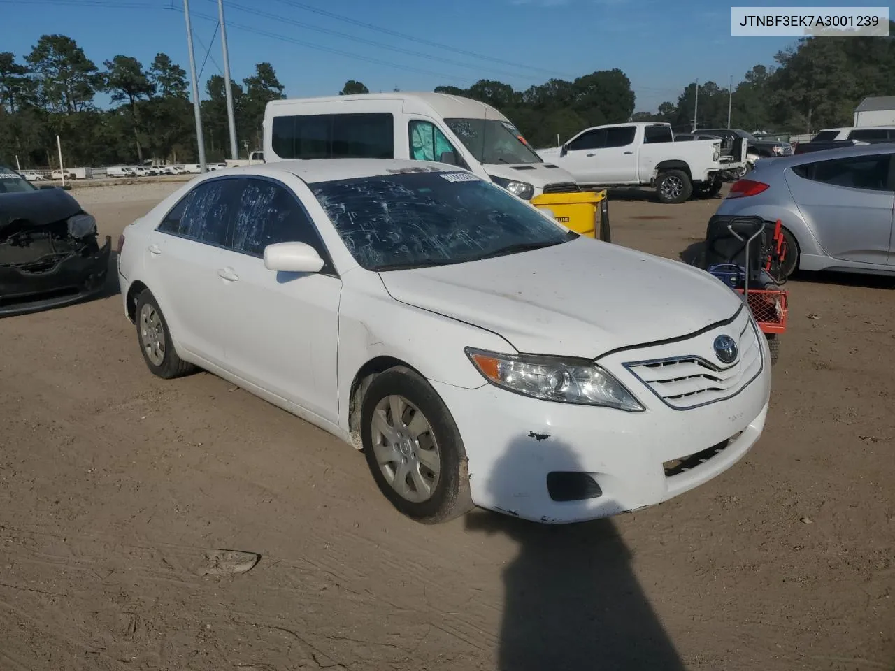 2010 Toyota Camry Base VIN: JTNBF3EK7A3001239 Lot: 77447374