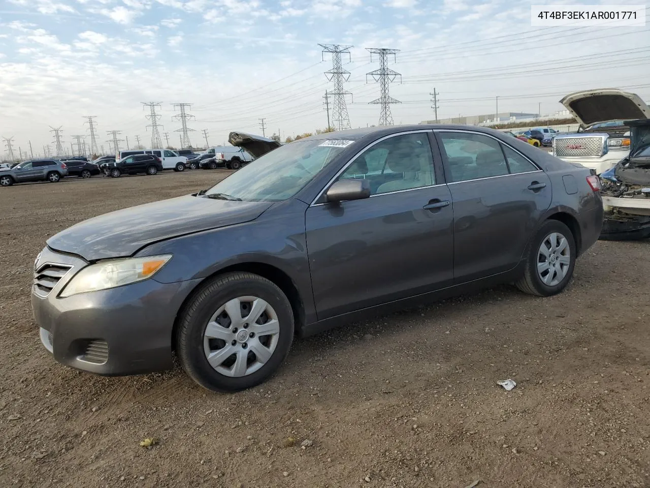 2010 Toyota Camry Base VIN: 4T4BF3EK1AR001771 Lot: 77563064