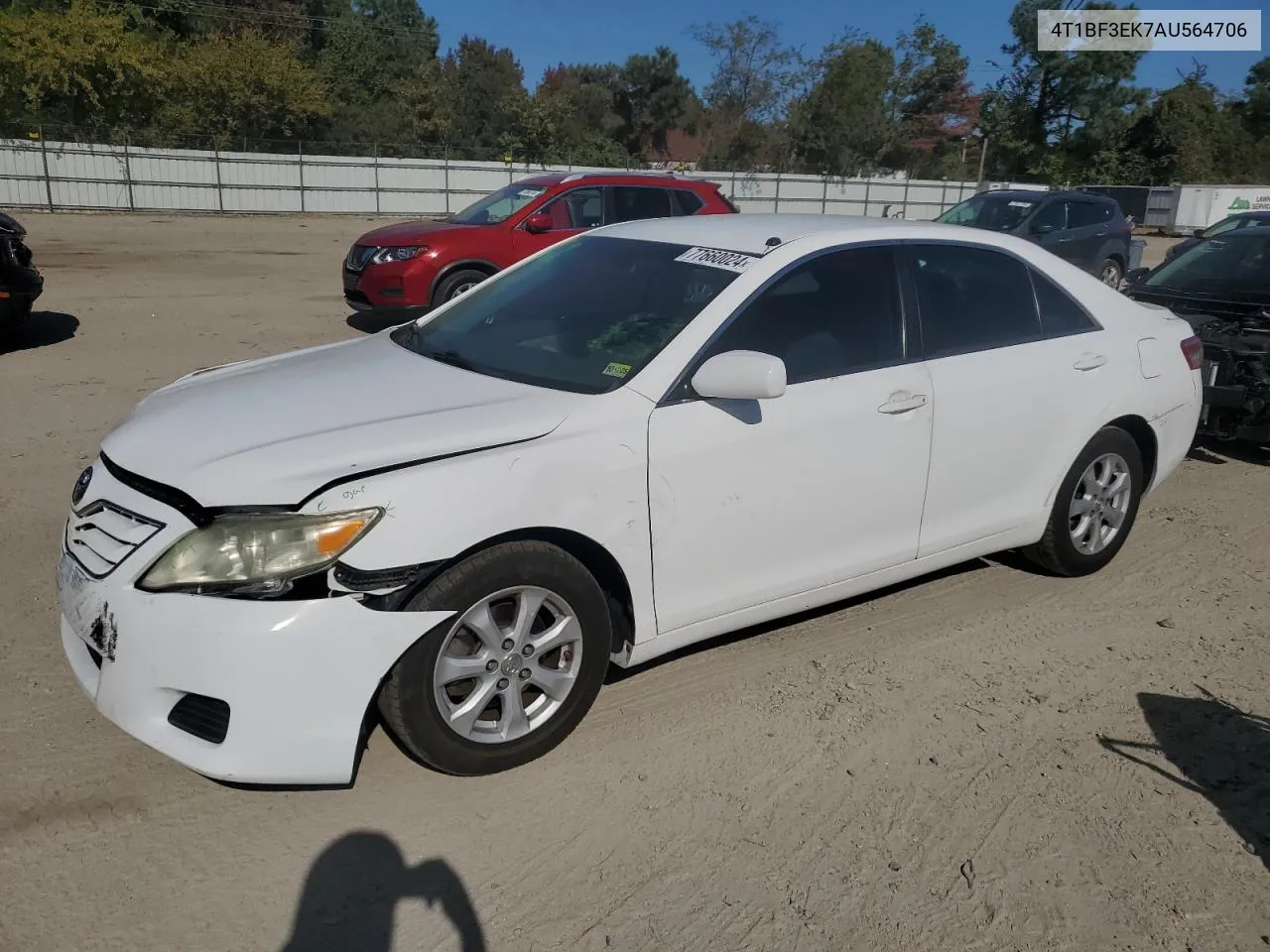 2010 Toyota Camry Base VIN: 4T1BF3EK7AU564706 Lot: 77660024