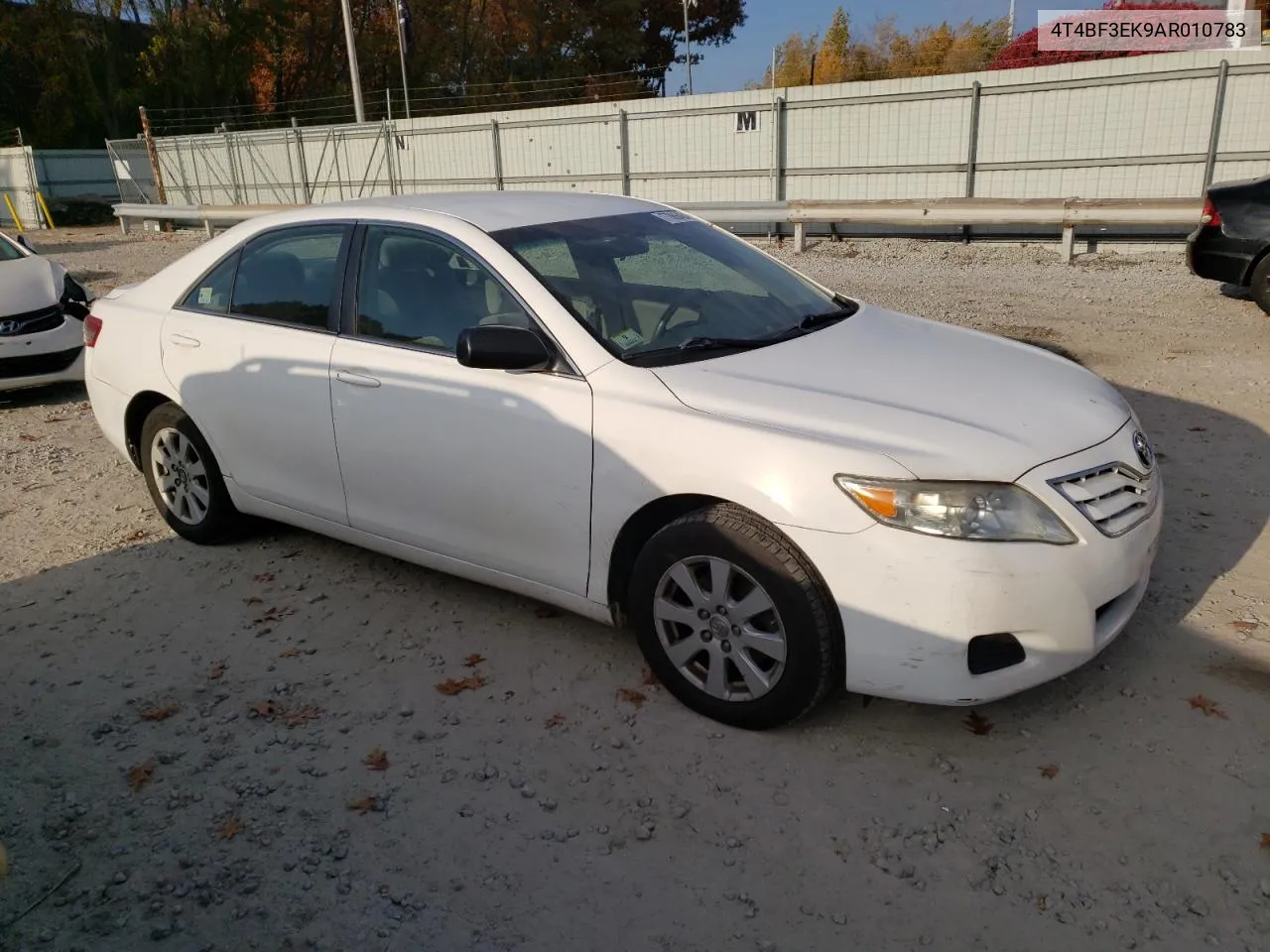 2010 Toyota Camry Base VIN: 4T4BF3EK9AR010783 Lot: 77886484