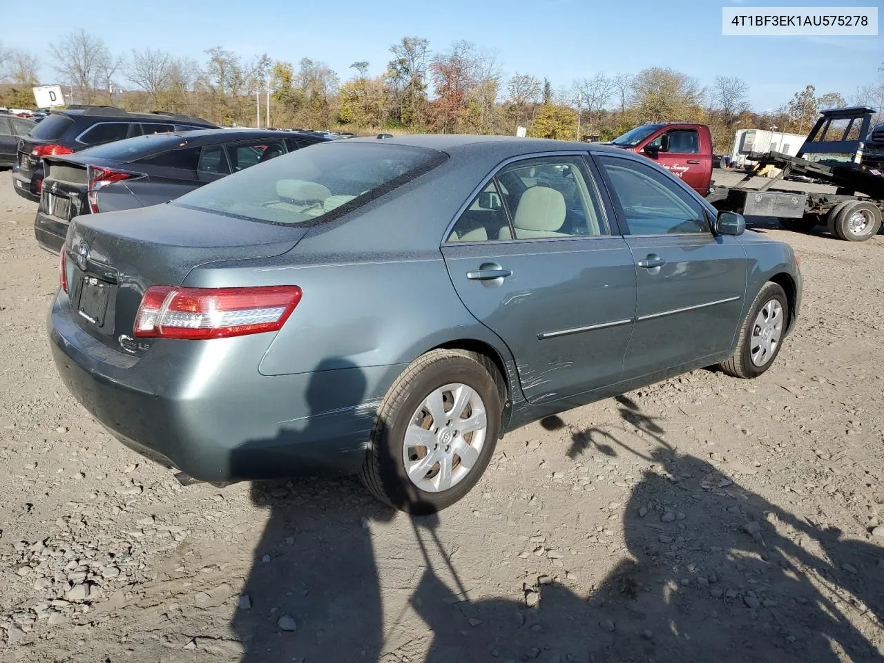 2010 Toyota Camry Base VIN: 4T1BF3EK1AU575278 Lot: 78277654