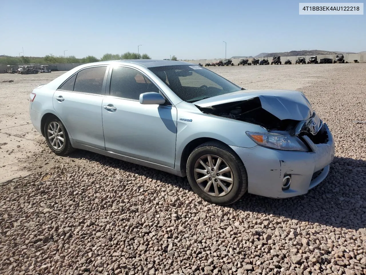 2010 Toyota Camry Hybrid VIN: 4T1BB3EK4AU122218 Lot: 78282544