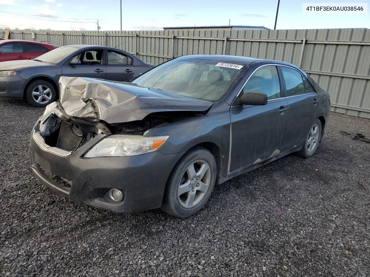 2010 Toyota Camry Base VIN: 4T1BF3EK0AU038546 Lot: 78722614