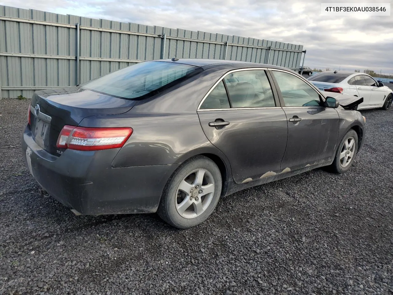 2010 Toyota Camry Base VIN: 4T1BF3EK0AU038546 Lot: 78722614