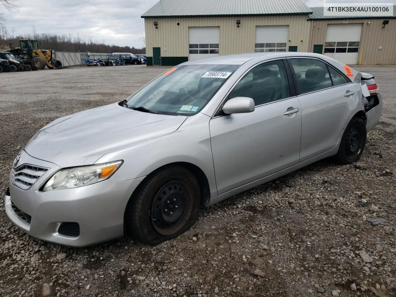 2010 Toyota Camry Se VIN: 4T1BK3EK4AU100106 Lot: 78903714