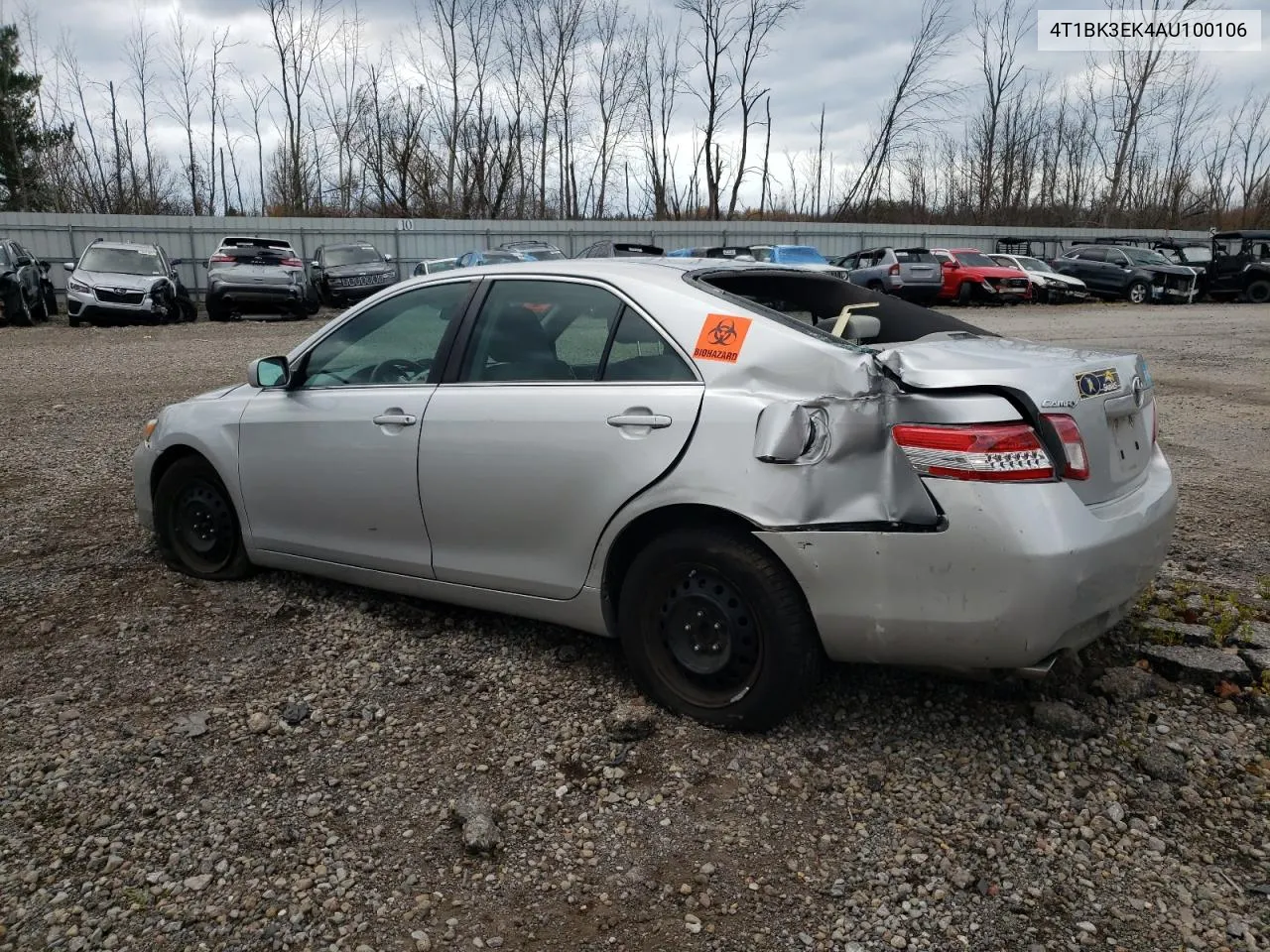 2010 Toyota Camry Se VIN: 4T1BK3EK4AU100106 Lot: 78903714