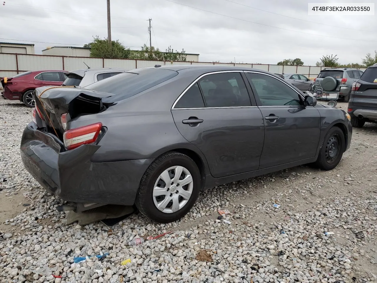 2010 Toyota Camry Base VIN: 4T4BF3EK2AR033550 Lot: 78913234