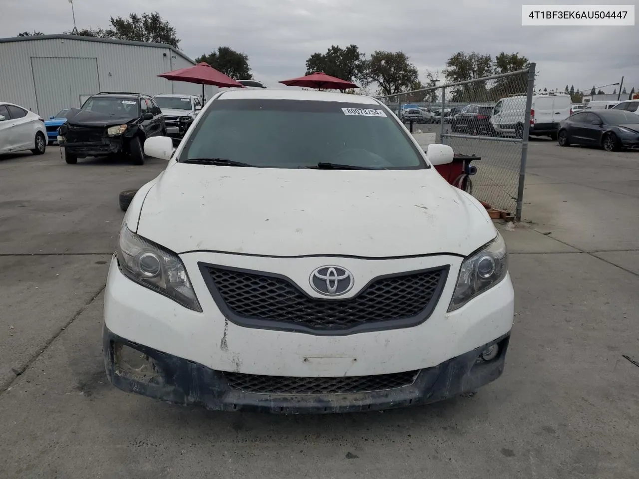 2010 Toyota Camry Base VIN: 4T1BF3EK6AU504447 Lot: 80073754