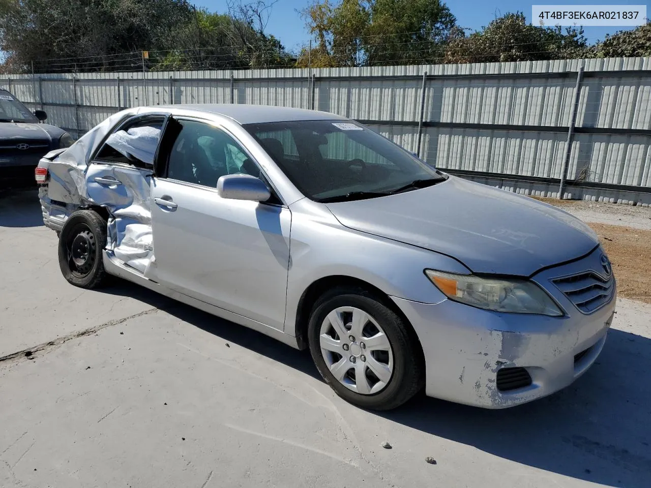 2010 Toyota Camry Base VIN: 4T4BF3EK6AR021837 Lot: 80751114