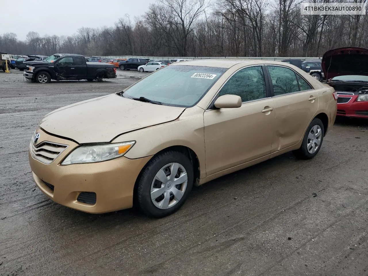 2010 Toyota Camry Se VIN: 4T1BK3EK3AU100890 Lot: 80922204