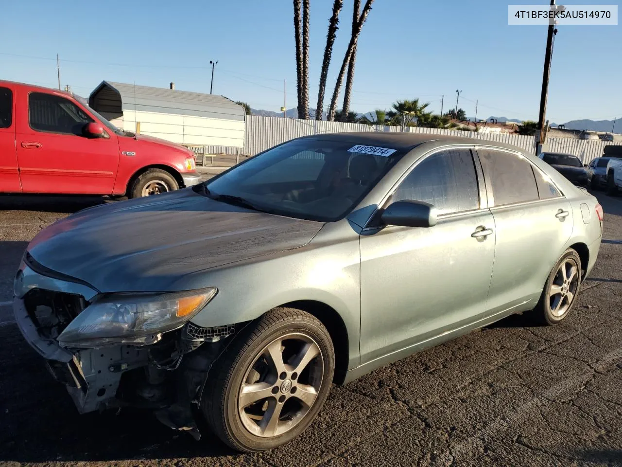 2010 Toyota Camry Base VIN: 4T1BF3EK5AU514970 Lot: 81379414