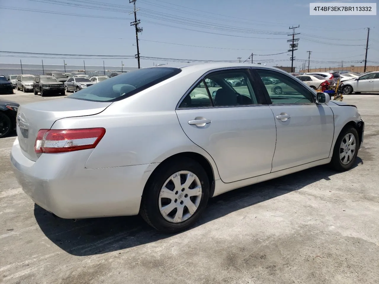 2011 Toyota Camry Base VIN: 4T4BF3EK7BR113332 Lot: 59364034