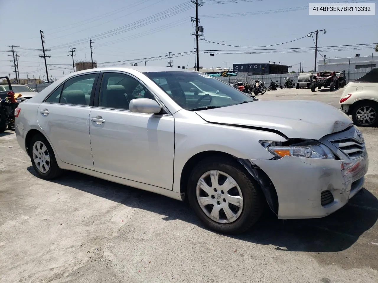 2011 Toyota Camry Base VIN: 4T4BF3EK7BR113332 Lot: 59364034