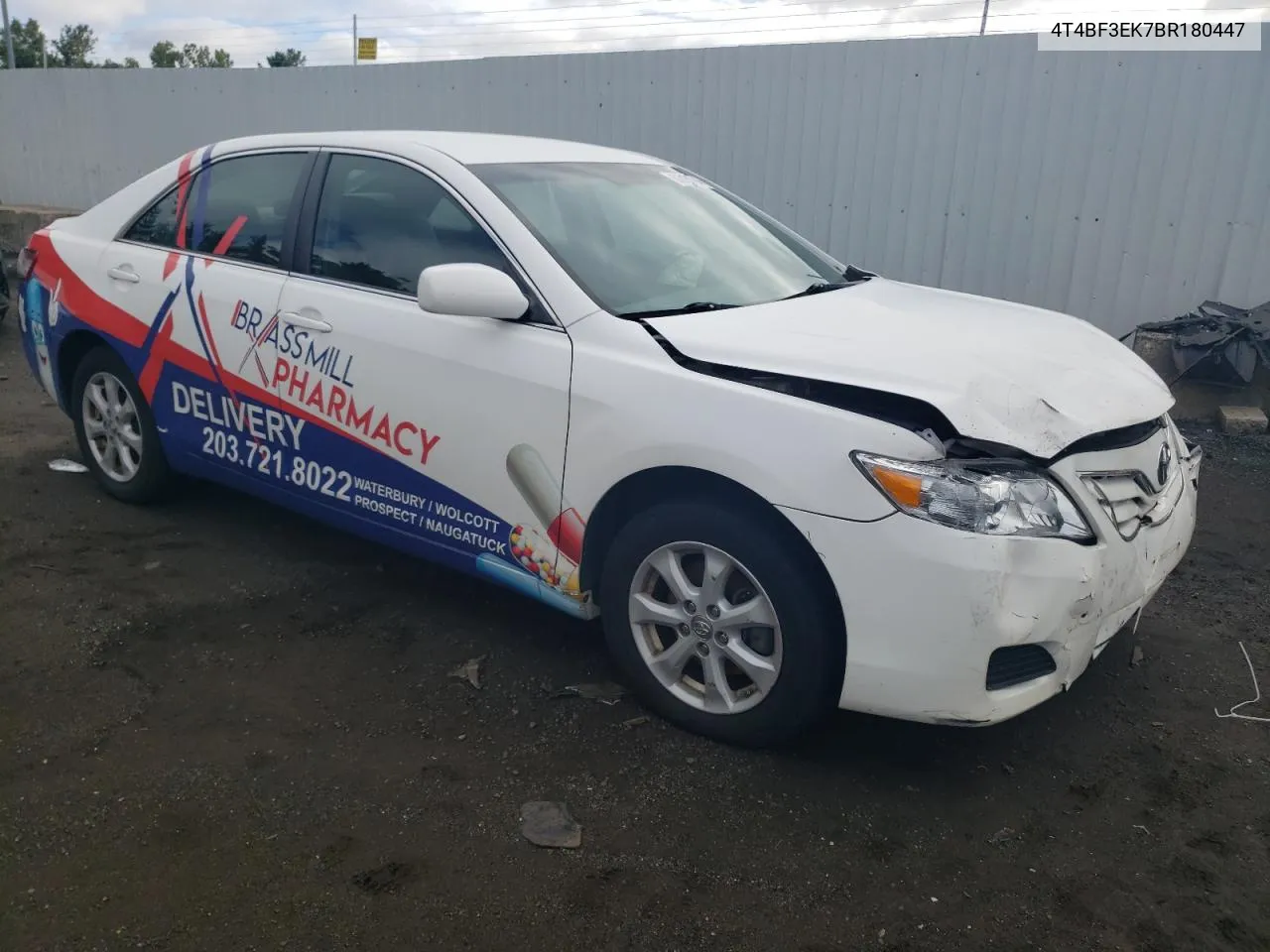 2011 Toyota Camry Base VIN: 4T4BF3EK7BR180447 Lot: 68015004