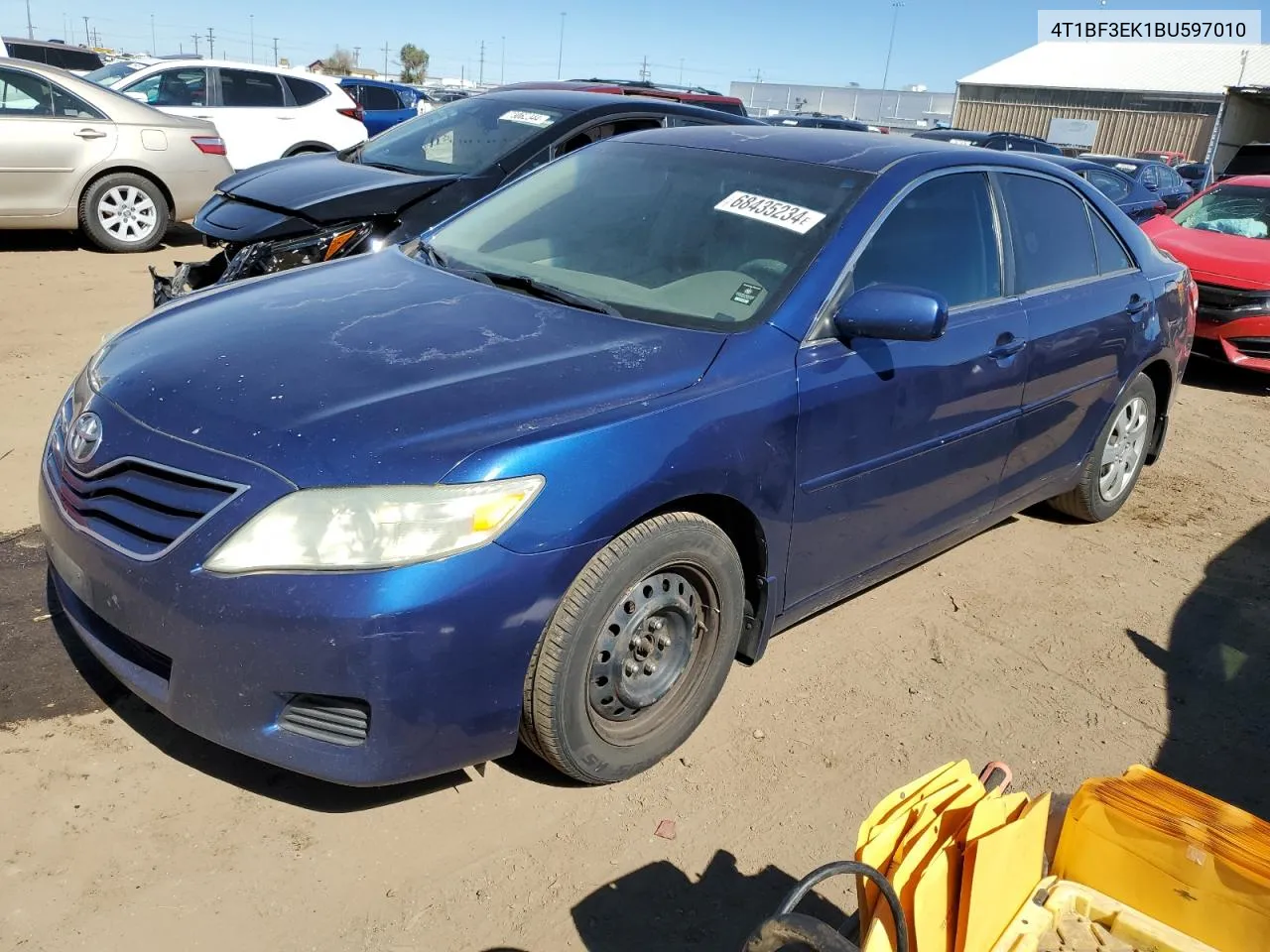 2011 Toyota Camry Base VIN: 4T1BF3EK1BU597010 Lot: 68435234