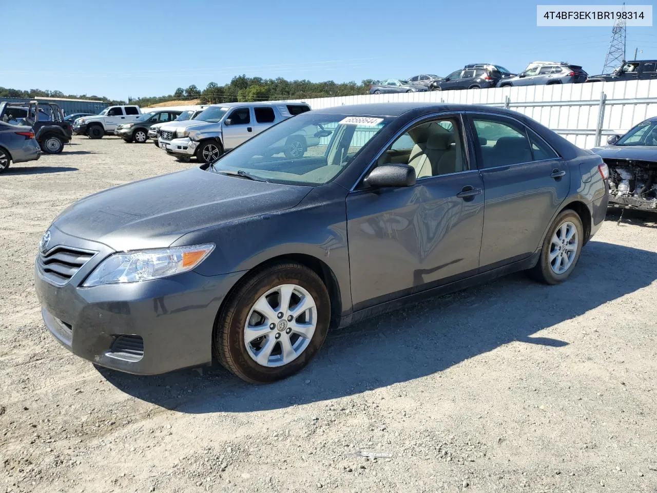 2011 Toyota Camry Base VIN: 4T4BF3EK1BR198314 Lot: 68568644