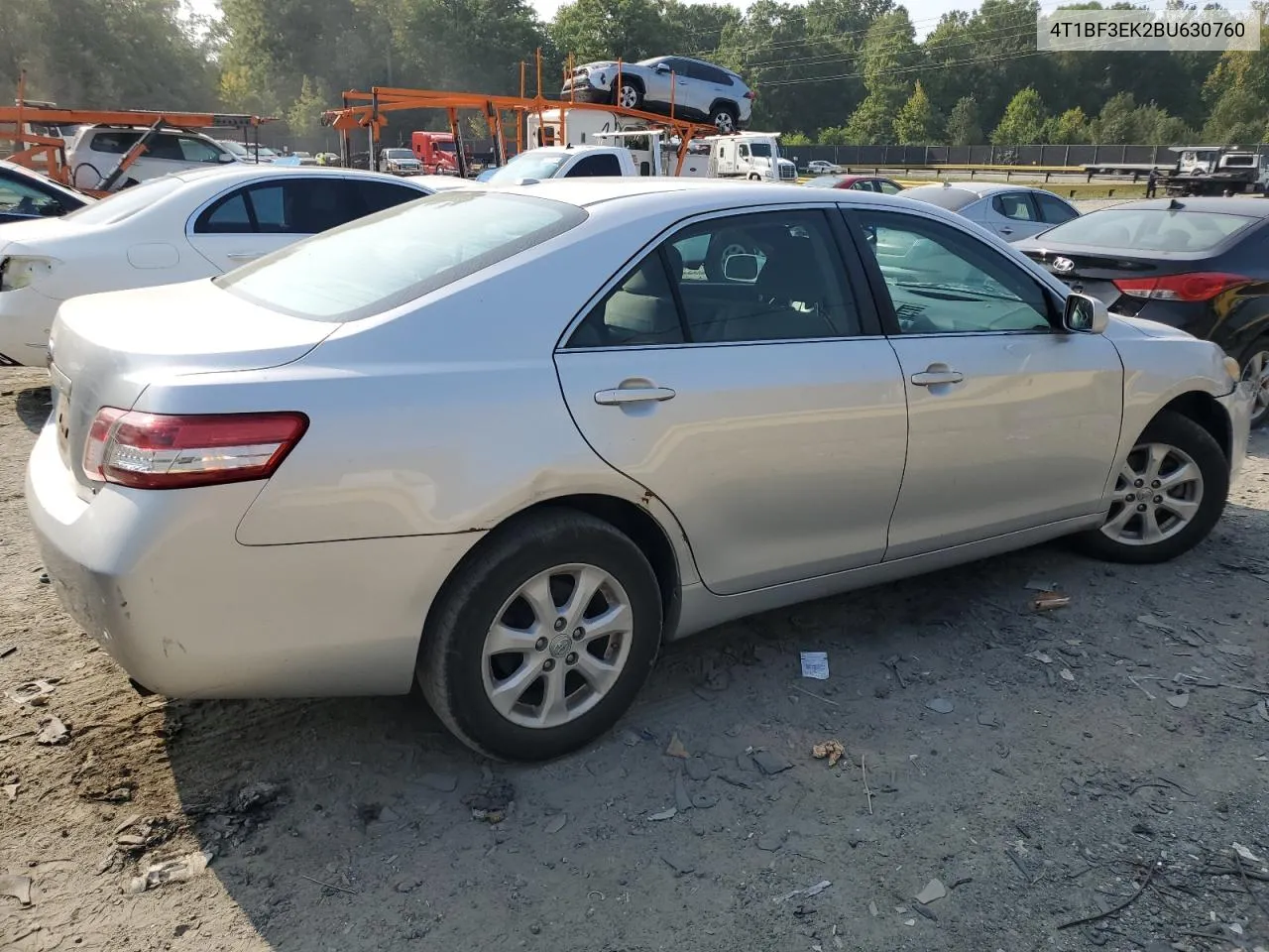 2011 Toyota Camry Base VIN: 4T1BF3EK2BU630760 Lot: 68729204