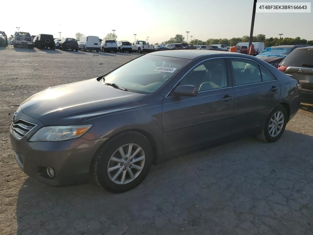 2011 Toyota Camry Base VIN: 4T4BF3EK3BR166643 Lot: 68934664