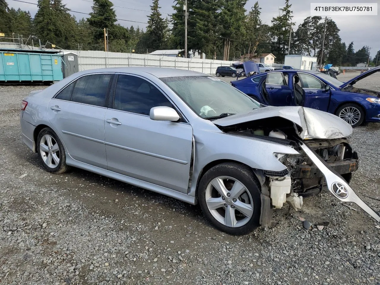 2011 Toyota Camry Base VIN: 4T1BF3EK7BU750781 Lot: 69280264