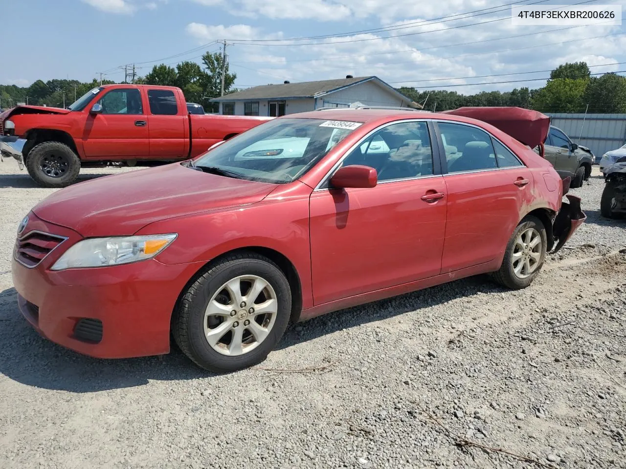 2011 Toyota Camry Base VIN: 4T4BF3EKXBR200626 Lot: 70439544