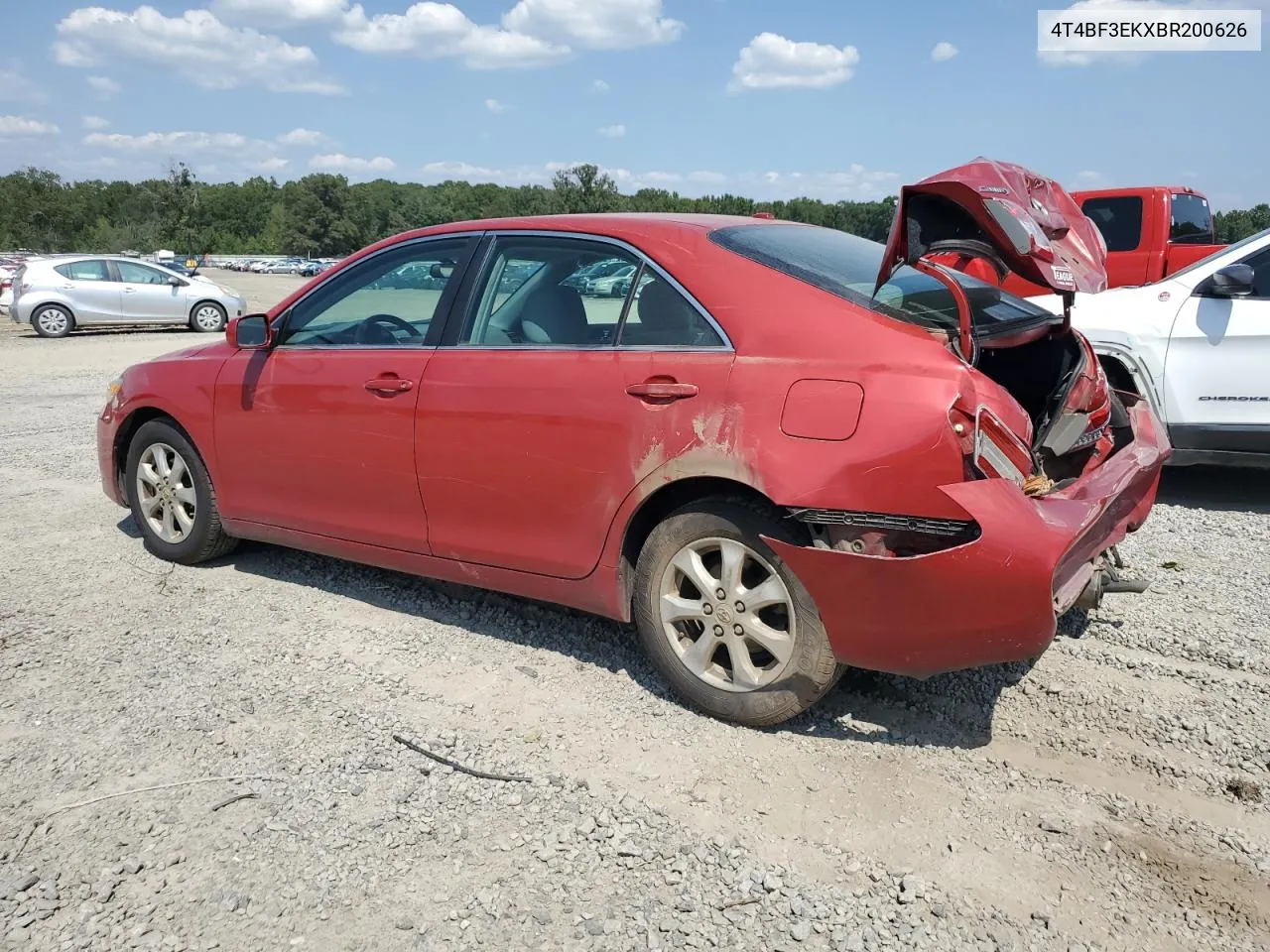 2011 Toyota Camry Base VIN: 4T4BF3EKXBR200626 Lot: 70439544