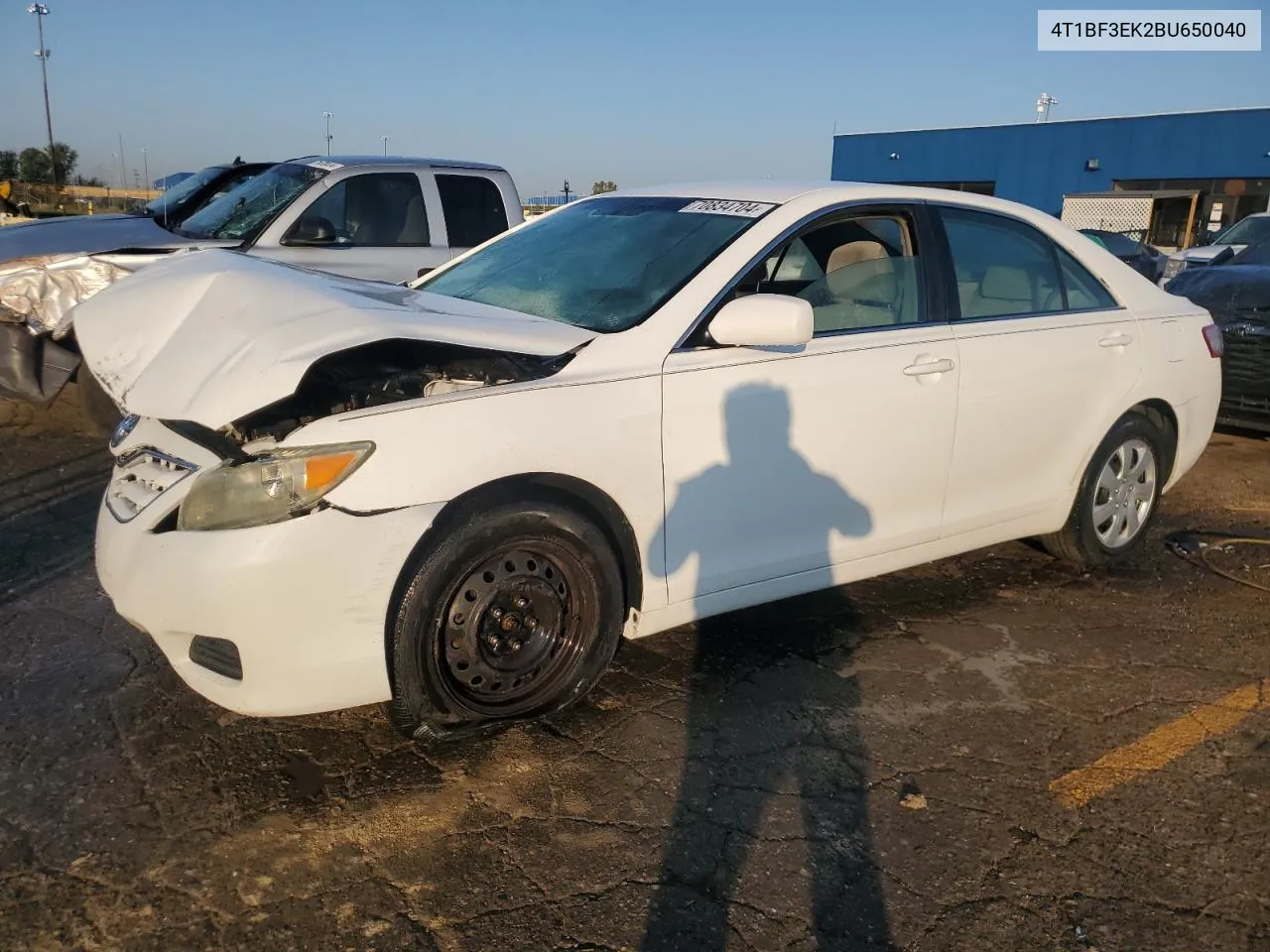 2011 Toyota Camry Base VIN: 4T1BF3EK2BU650040 Lot: 70834704