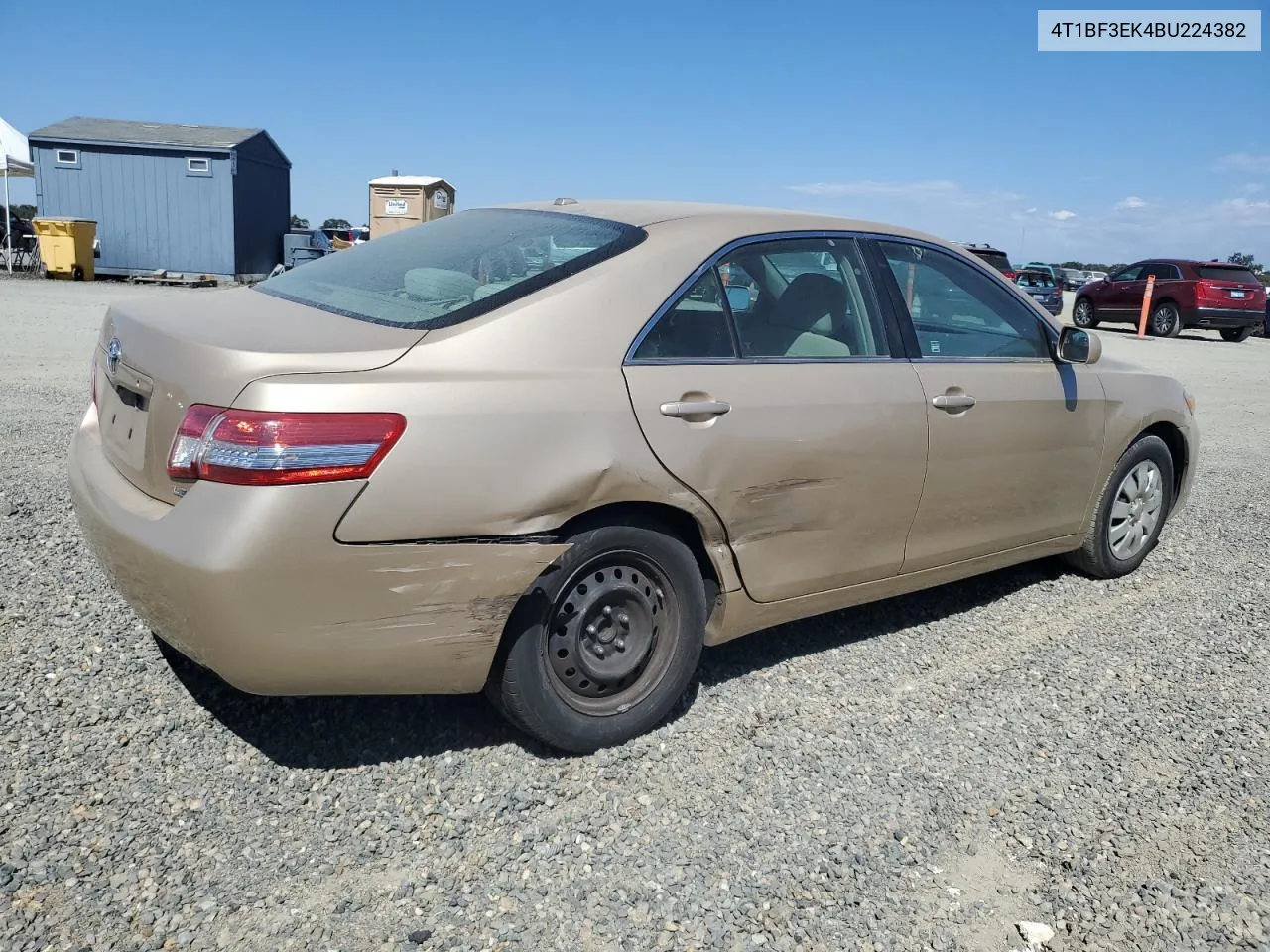 2011 Toyota Camry Base VIN: 4T1BF3EK4BU224382 Lot: 71065094