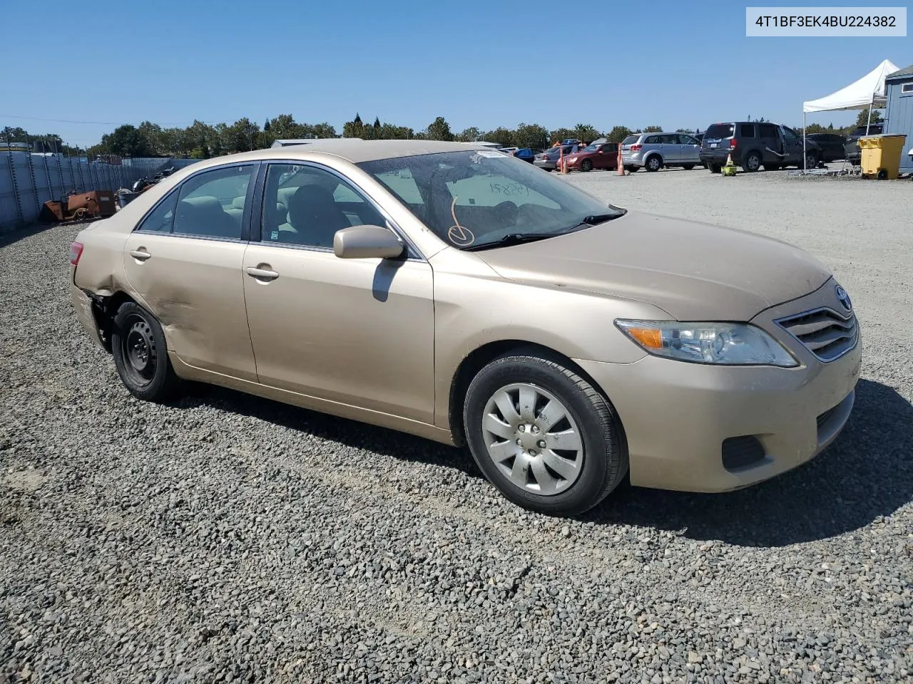 2011 Toyota Camry Base VIN: 4T1BF3EK4BU224382 Lot: 71065094