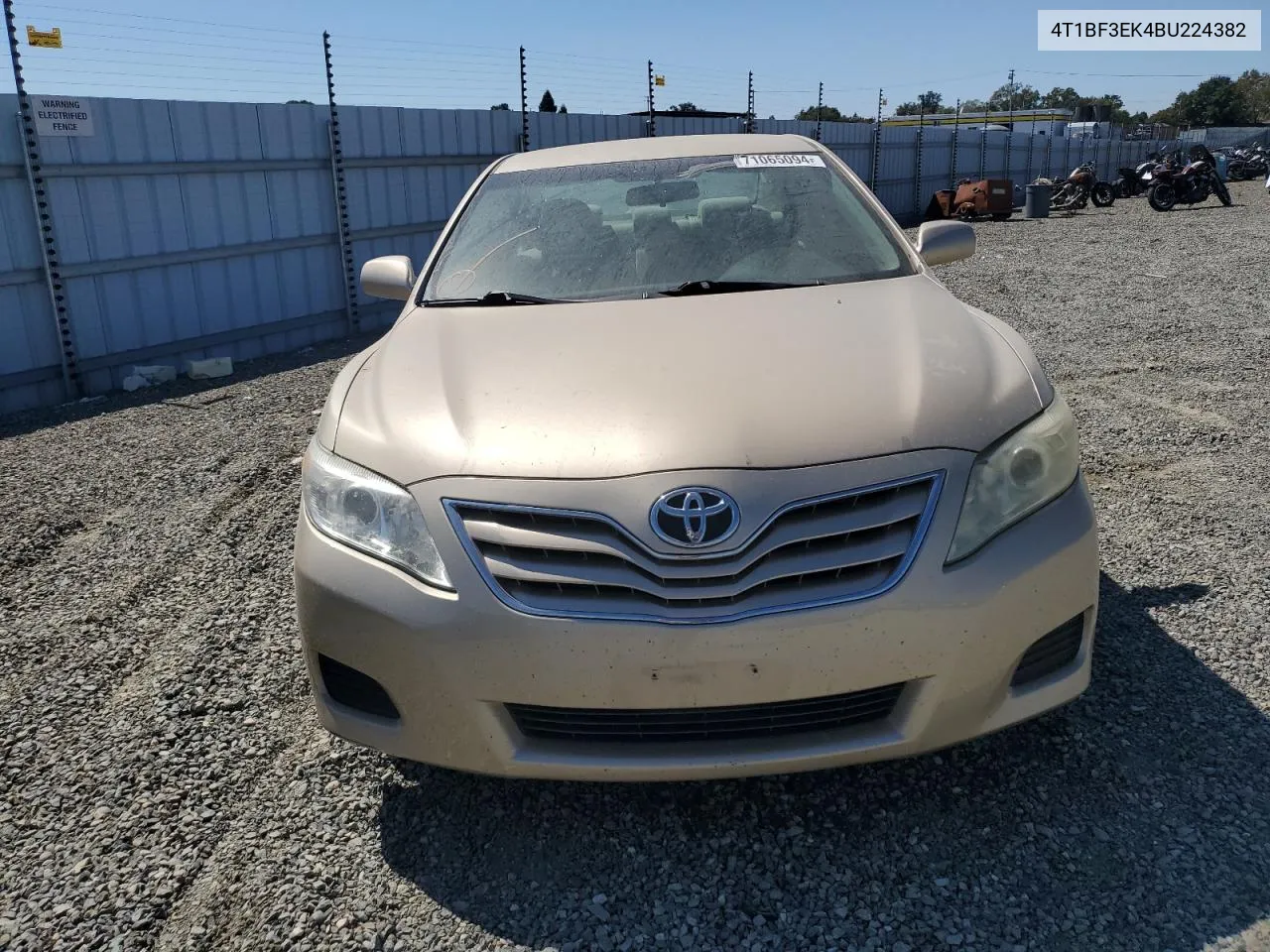 2011 Toyota Camry Base VIN: 4T1BF3EK4BU224382 Lot: 71065094