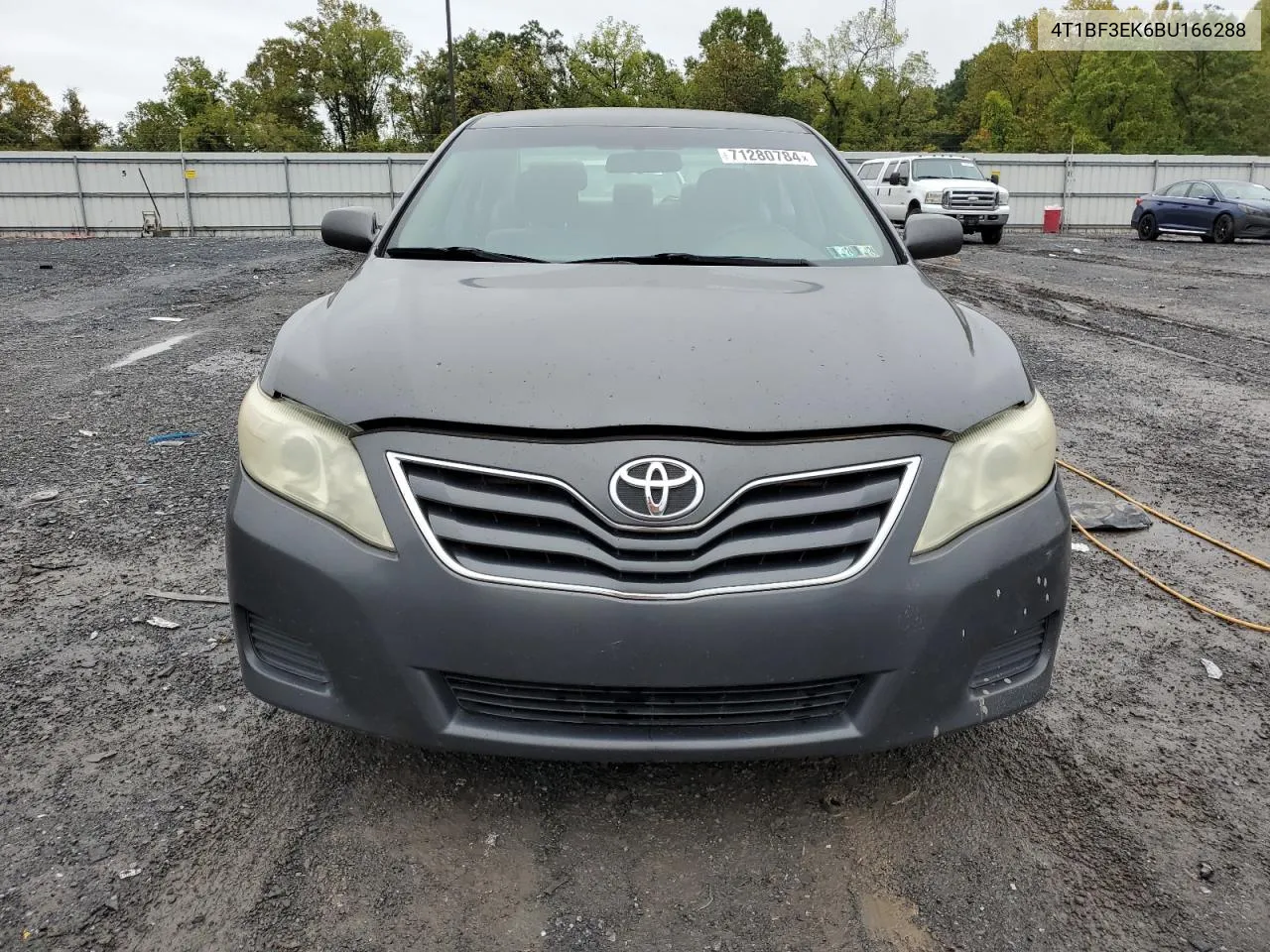 2011 Toyota Camry Base VIN: 4T1BF3EK6BU166288 Lot: 71280784