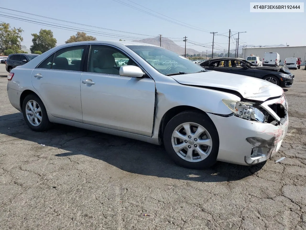 2011 Toyota Camry Base VIN: 4T4BF3EK6BR192444 Lot: 71661264