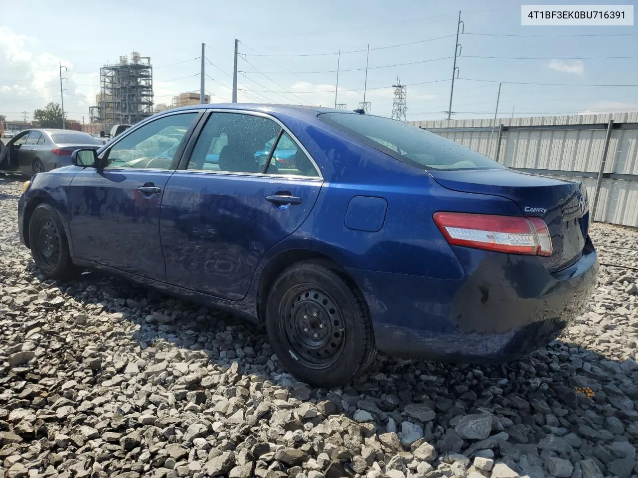 2011 Toyota Camry Base VIN: 4T1BF3EK0BU716391 Lot: 71877894