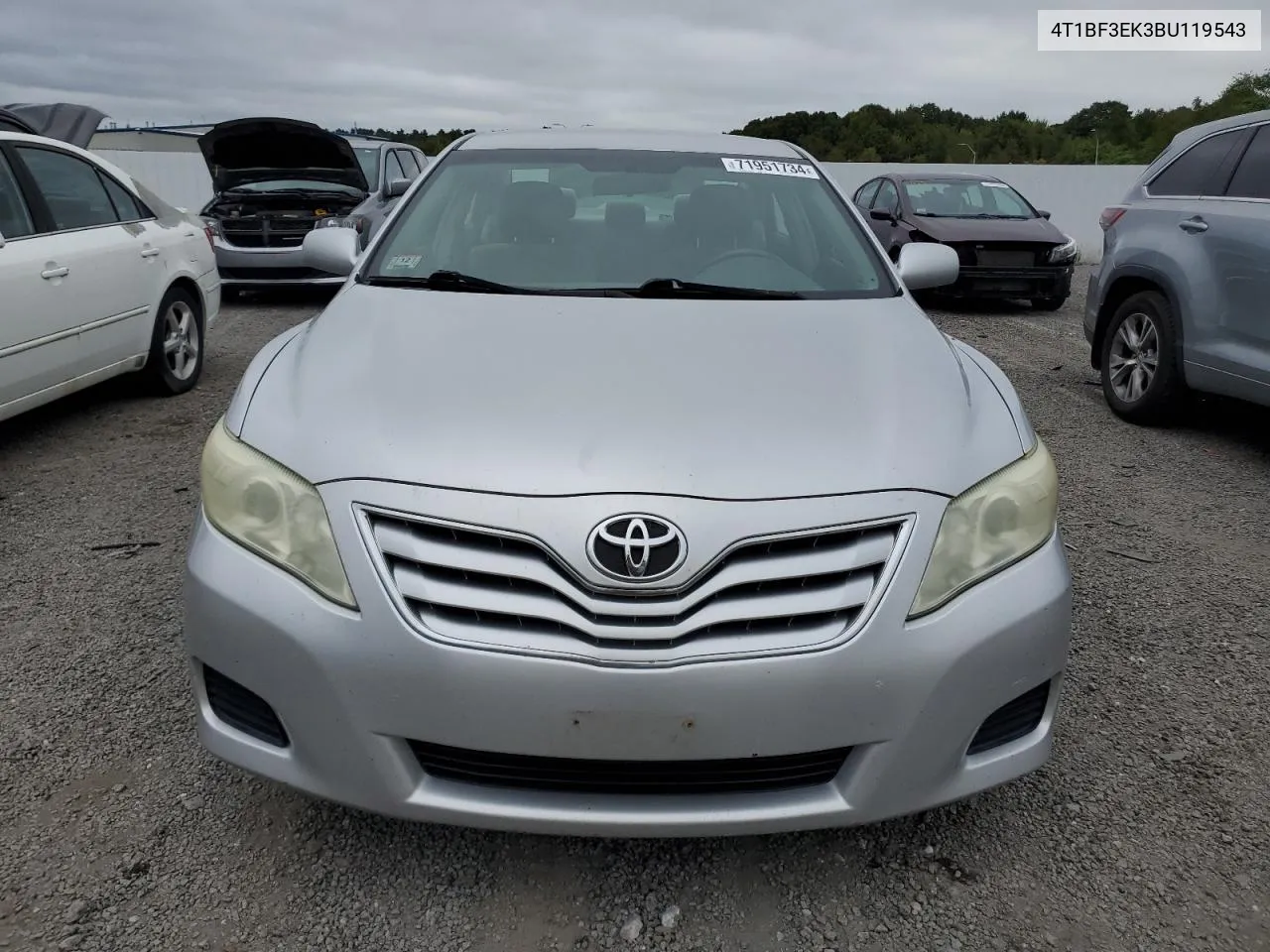 2011 Toyota Camry Base VIN: 4T1BF3EK3BU119543 Lot: 71951734