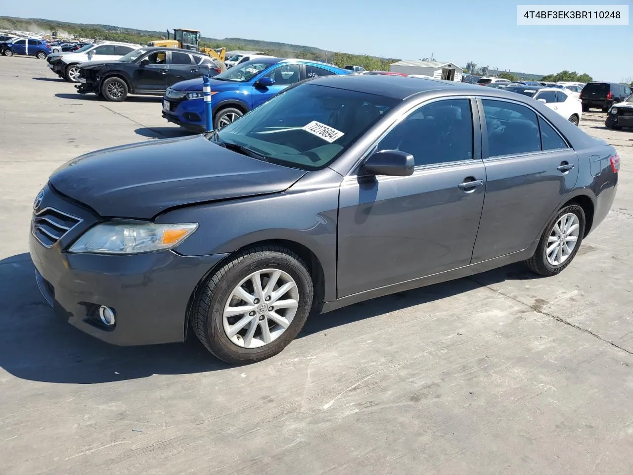 2011 Toyota Camry Base VIN: 4T4BF3EK3BR110248 Lot: 72276694