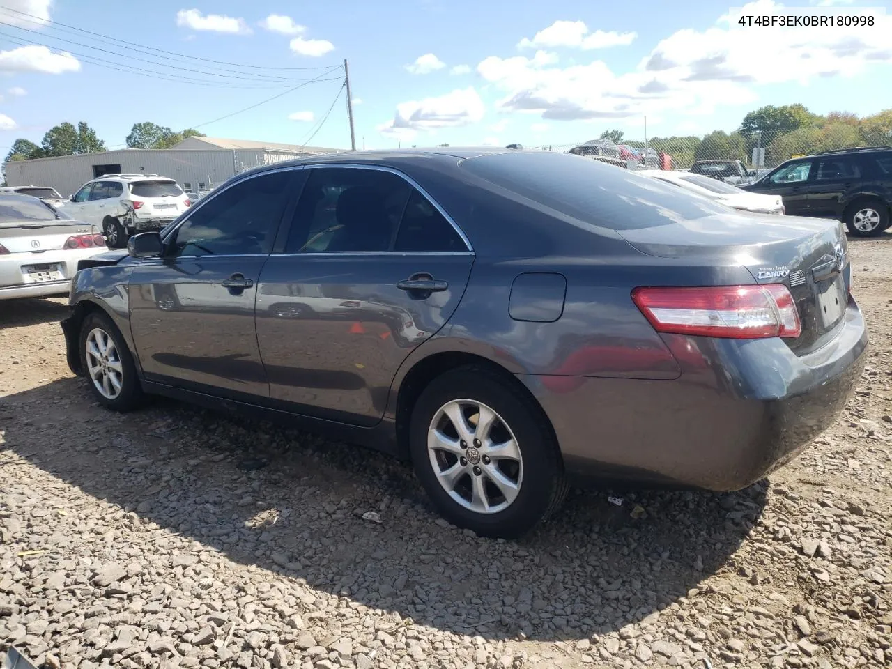 2011 Toyota Camry Base VIN: 4T4BF3EK0BR180998 Lot: 72464324