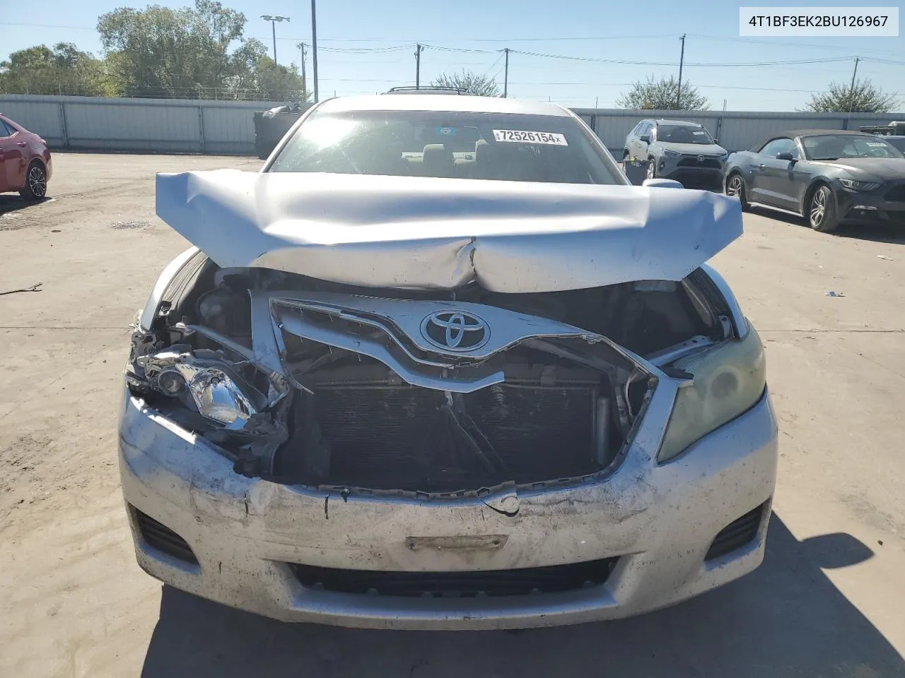 2011 Toyota Camry Base VIN: 4T1BF3EK2BU126967 Lot: 72526154