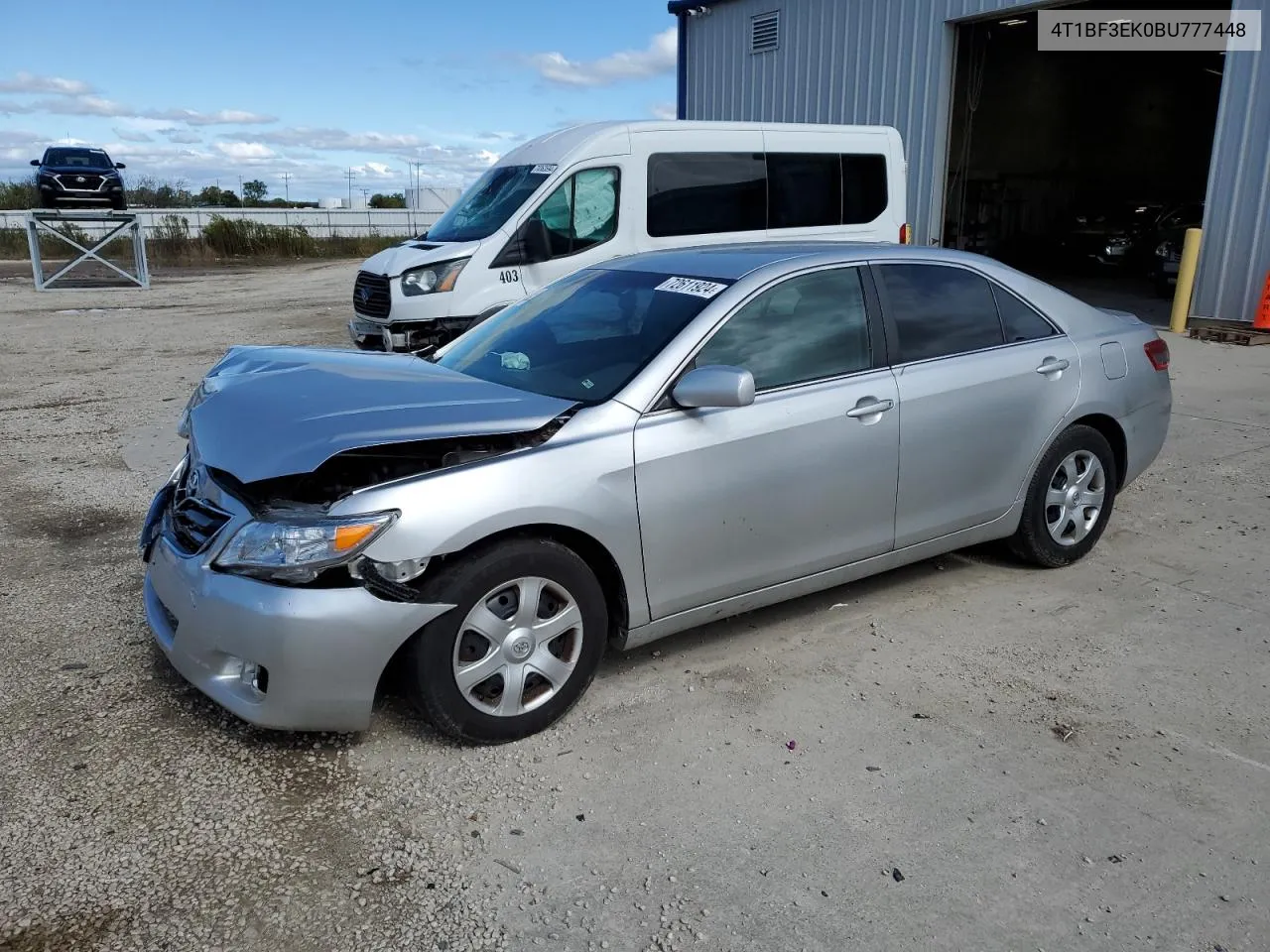 2011 Toyota Camry Base VIN: 4T1BF3EK0BU777448 Lot: 72611924