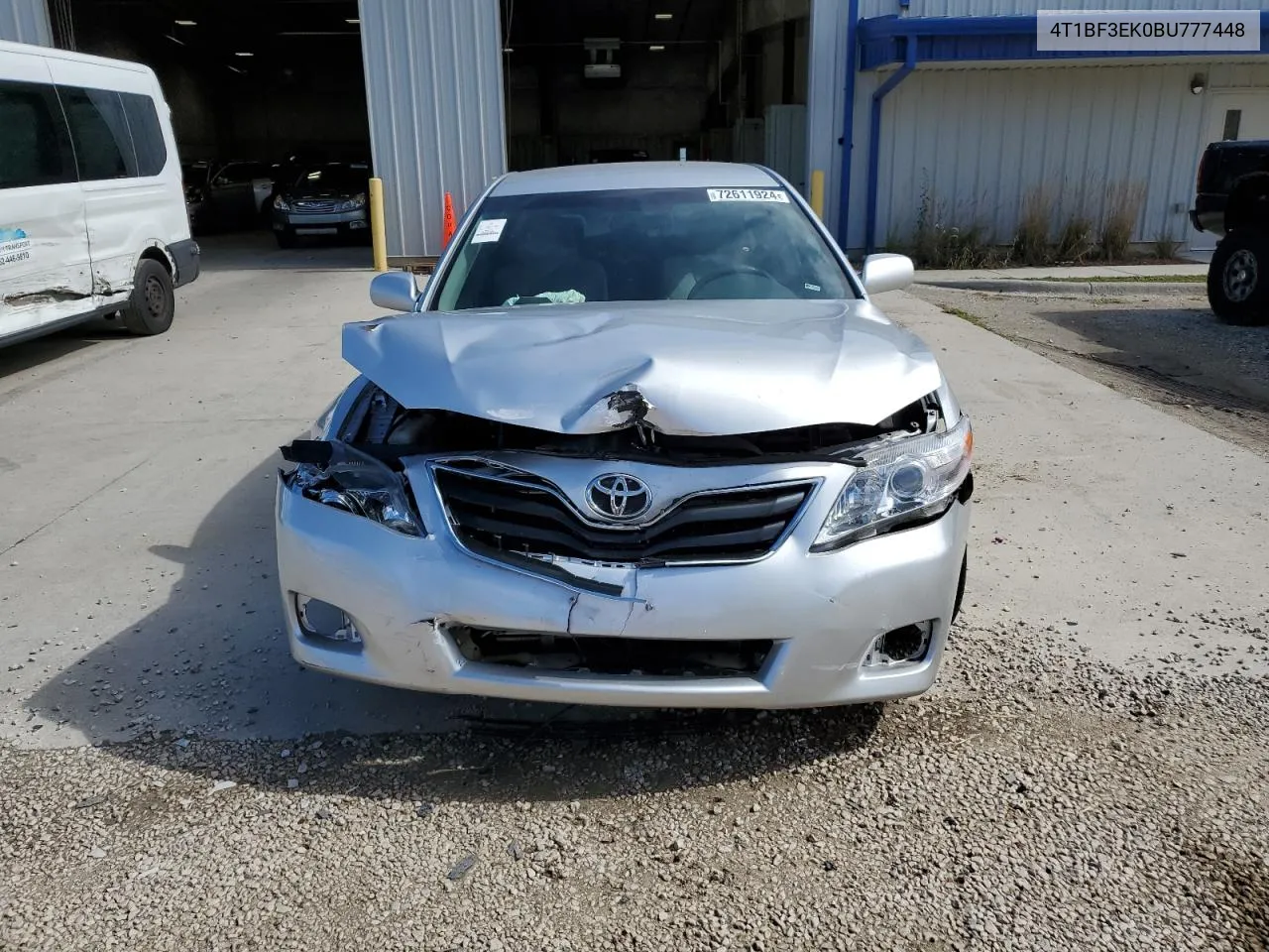 2011 Toyota Camry Base VIN: 4T1BF3EK0BU777448 Lot: 72611924