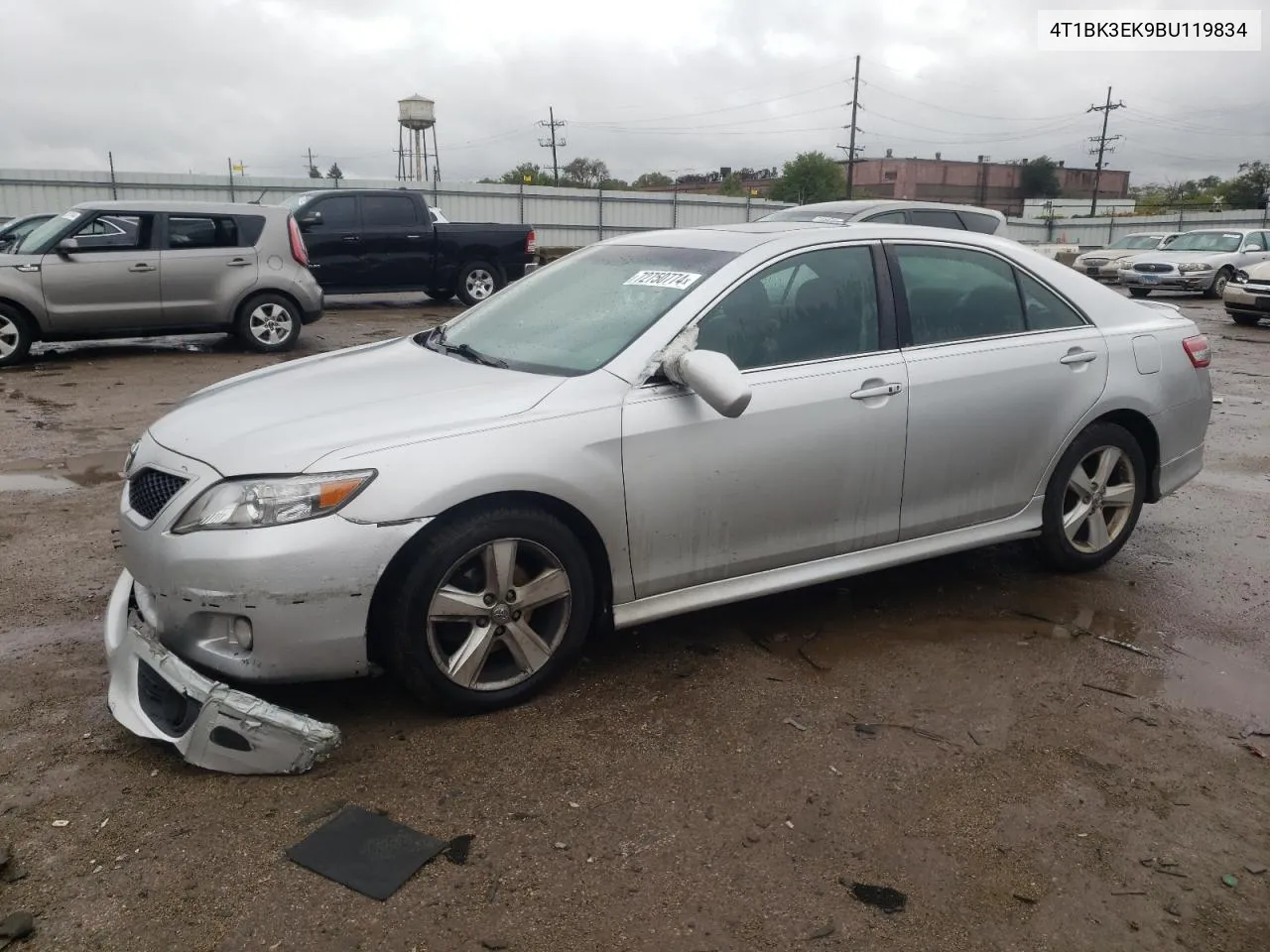 2011 Toyota Camry Se VIN: 4T1BK3EK9BU119834 Lot: 72750774