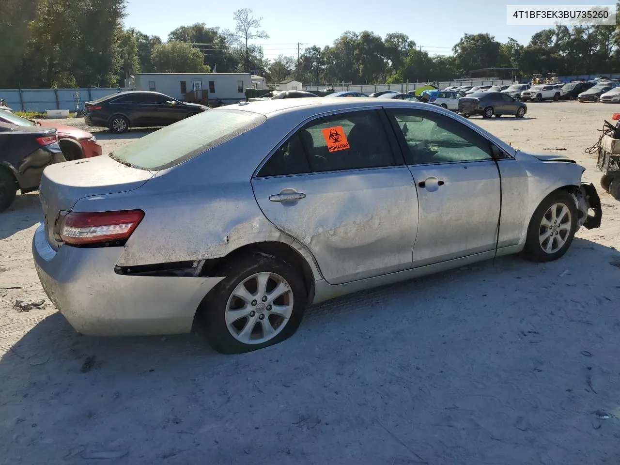 2011 Toyota Camry Base VIN: 4T1BF3EK3BU735260 Lot: 72841044