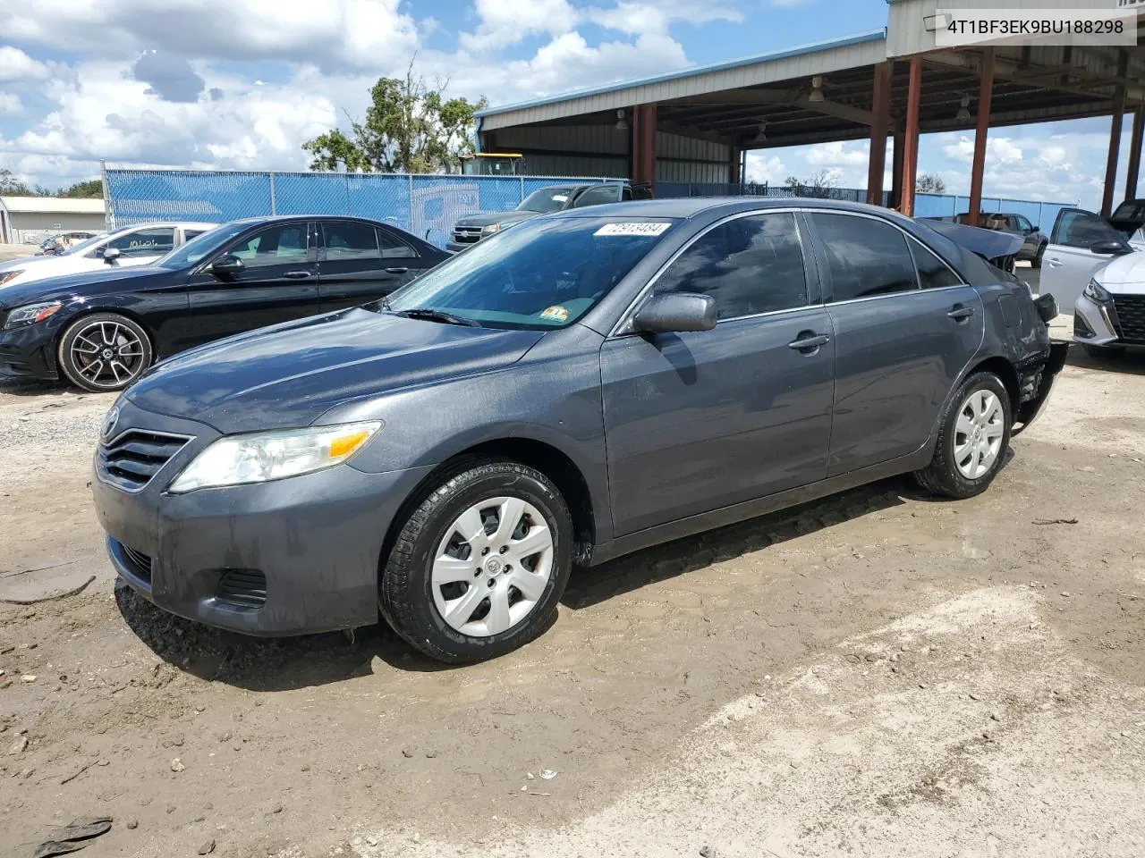 2011 Toyota Camry Base VIN: 4T1BF3EK9BU188298 Lot: 72913484