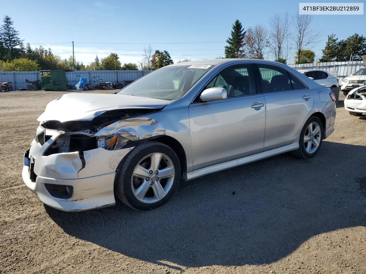 2011 Toyota Camry Base VIN: 4T1BF3EK2BU212859 Lot: 73193114