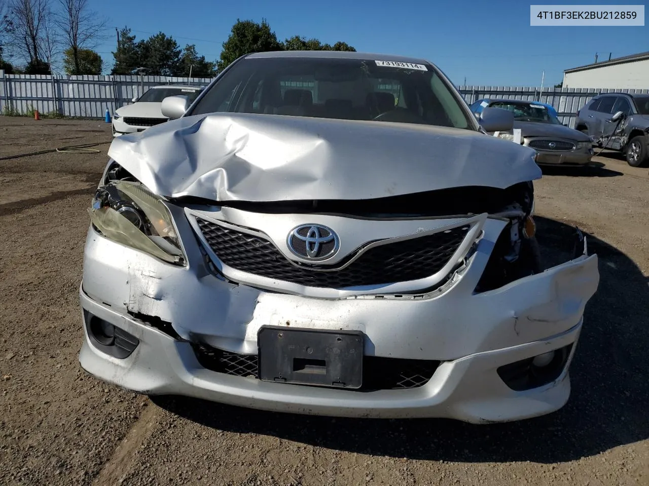 2011 Toyota Camry Base VIN: 4T1BF3EK2BU212859 Lot: 73193114