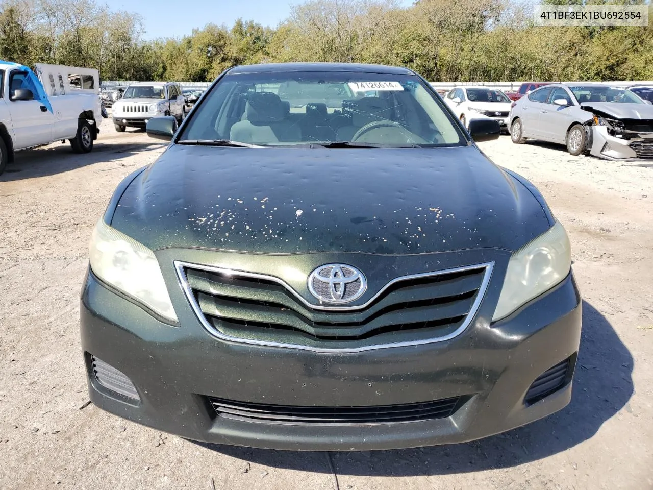 2011 Toyota Camry Base VIN: 4T1BF3EK1BU692554 Lot: 74126614